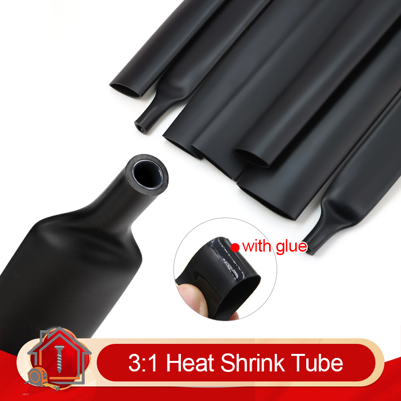 Cable Sleeve Braided - أنبوب حراري أسود قابل للانكماش بنسبة