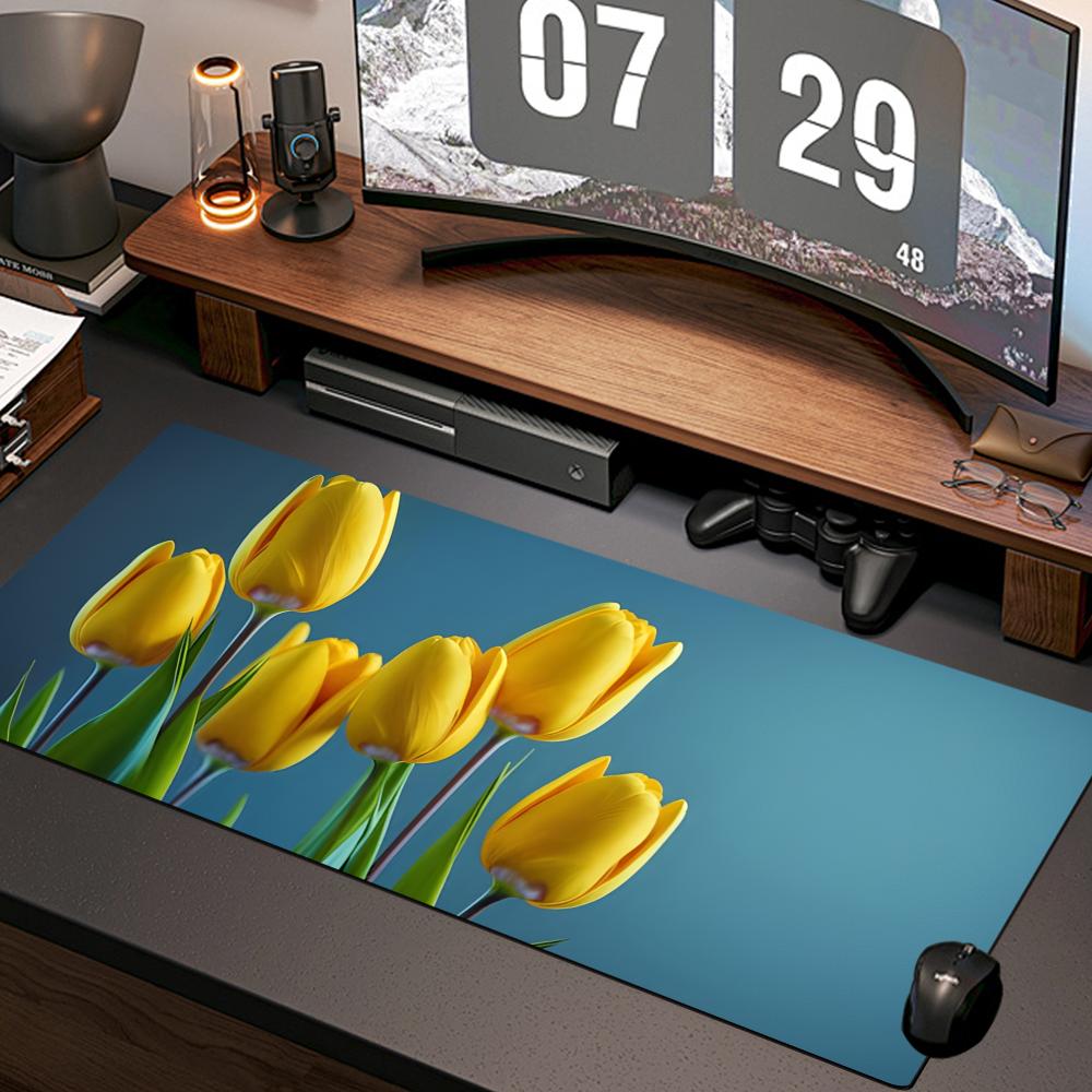 Gaming Accessories Wallpaper - لوحة ماوس بتصميم زهرة التوليب، لوحة