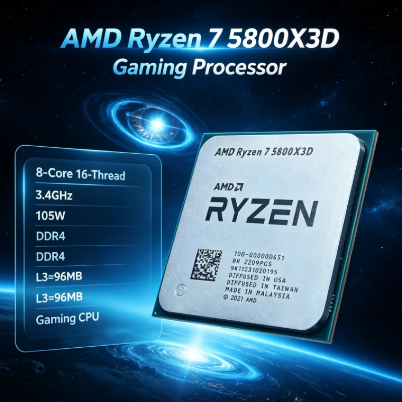Amd Cpu Ryzen 7 - معالج AMD R7 5800X3D بسعة 96