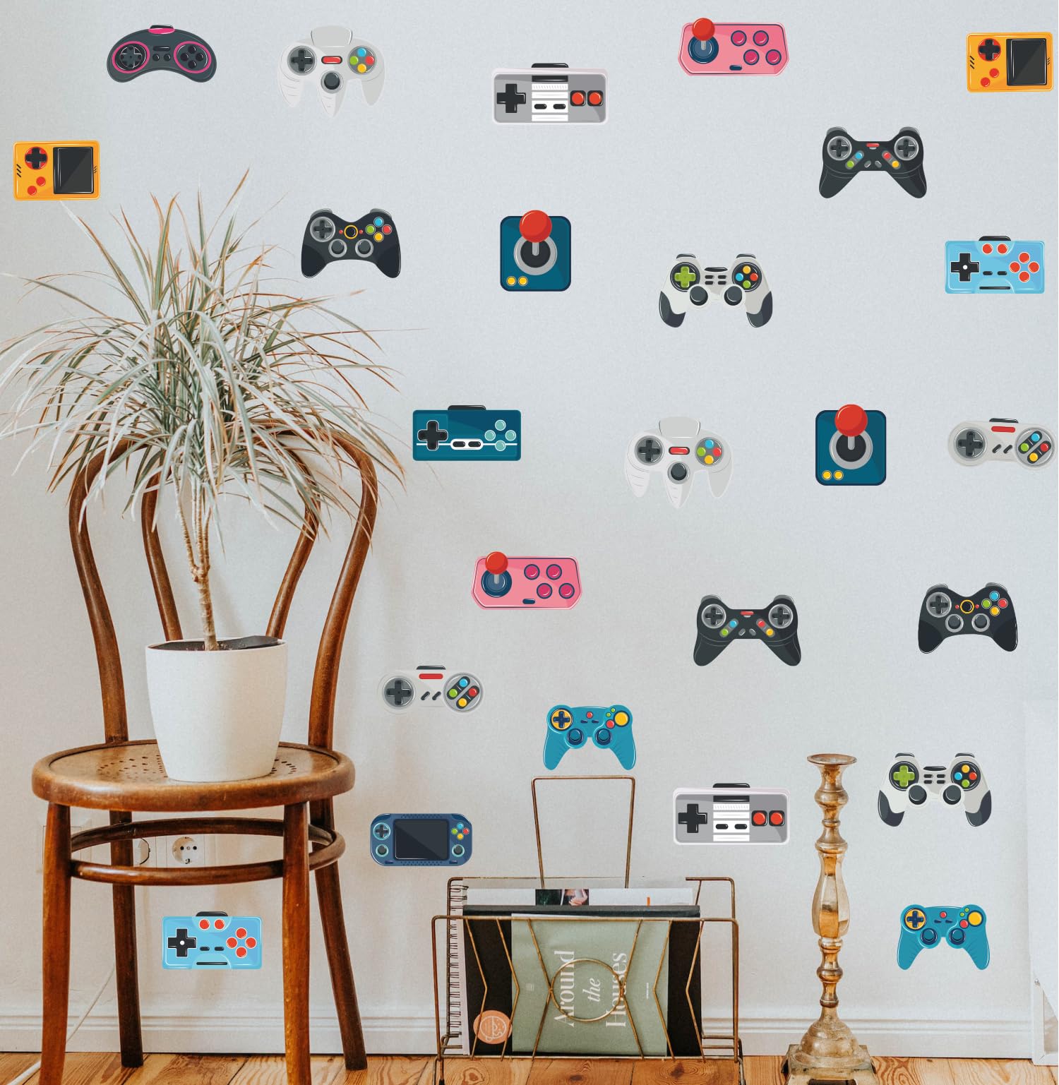 Gaming Accessories Wallpaper - ملصق جداري للتحكم في الألعاب بتقنية