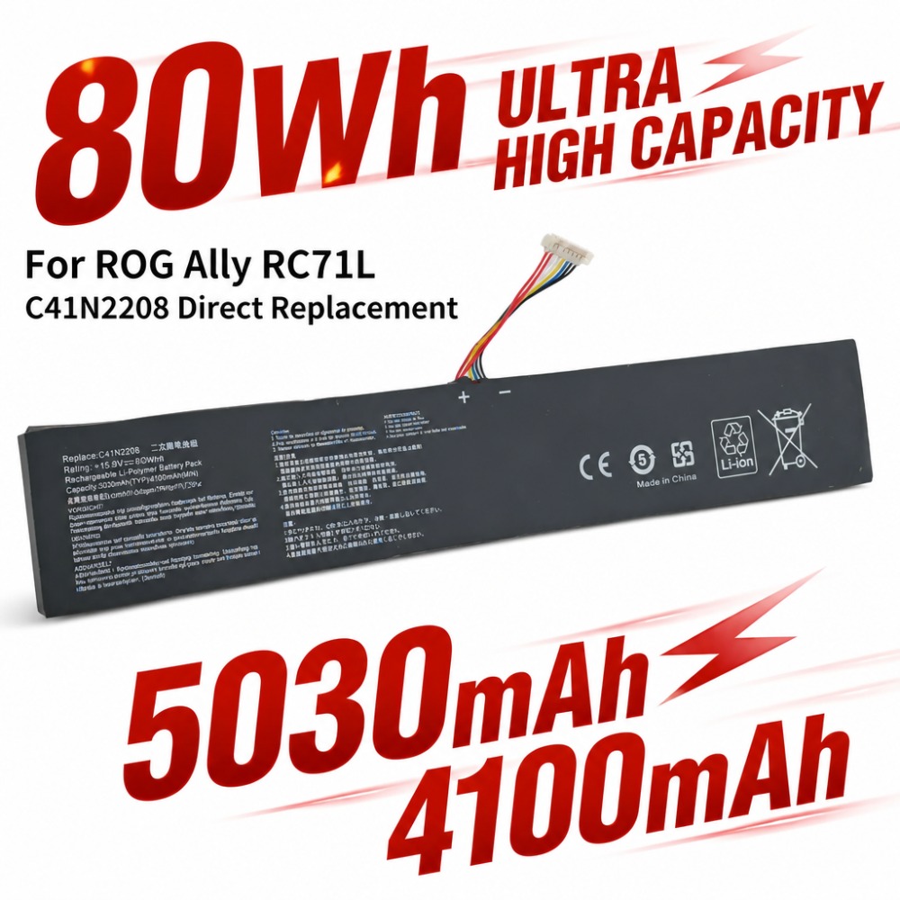 بطارية 80 واط ساعة 5030 مللي أ - مراجعة Gaming Accessories Asus وسعره