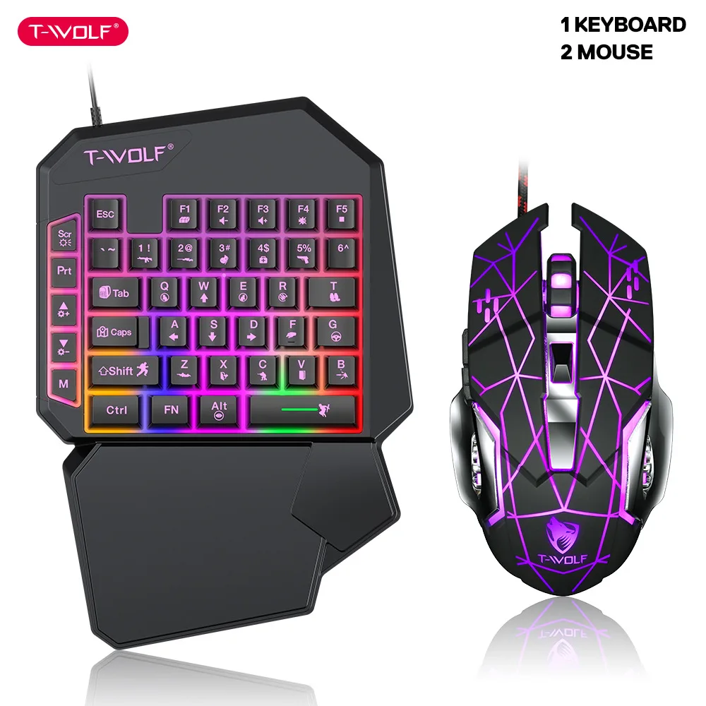 طقم لوحة مفاتيح بيد واحدة ، لع - مراجعة Gaming Accessories Bundle وسعره