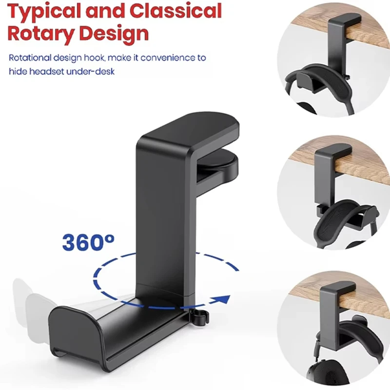 360 °   حامل سماعات رأس دوار ل - مراجعة Gaming Accessories Sale وسعره
