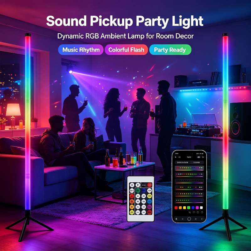 مصباح أرضي LED RGB للزوايا (قط - مراجعة Gaming Accessories Bedroom وسعره