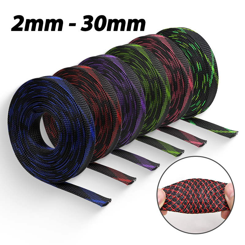 غلاف كابلات عازل من البولي إيث - مراجعة Cable Sleeve Braided وسعره