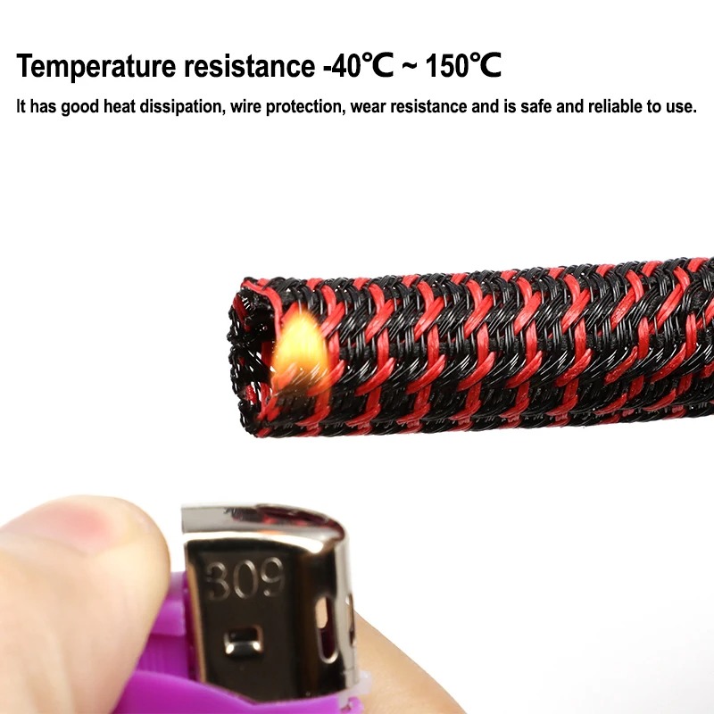 غلاف كابلات مجدول من البولي إي - مراجعة Cable Sleeve Braided وسعره