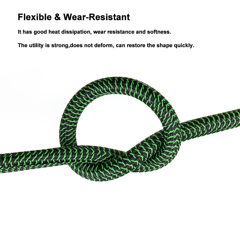 غلاف كابلات مجدول من البولي إي - مراجعة Cable Sleeve Braided وسعره