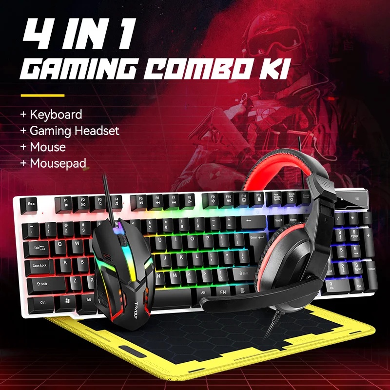 مجموعة لوحة مفاتيح وفأرة USB ج - مراجعة Gaming Accessories Sale وسعره