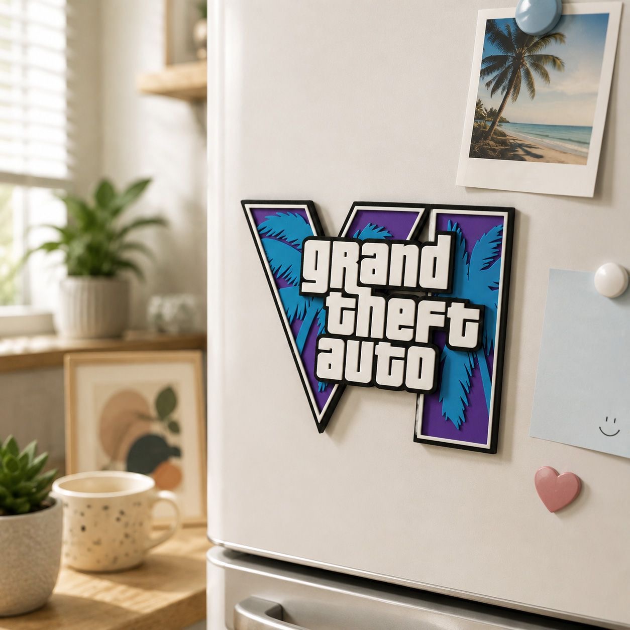ملصق مغناطيسي مطبوع بتقنية 3D  - مراجعة Gaming Accessories Decor وسعره