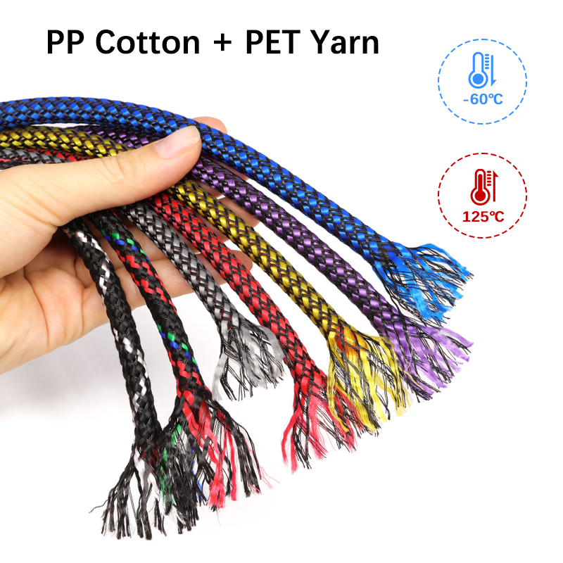 غلاف كابلات من القطن PP وخيوط  - مراجعة Cable Sleeve Braided وسعره