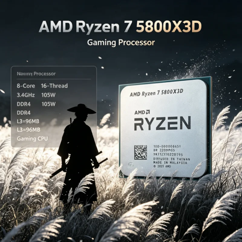 معالج AMD R7 5800X3D بسعة 96 م - مراجعة Amd Cpu Ryzen 7 وسعره